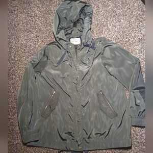 Ci SONO Los Angeles Jacket women’s Windbreaker Olive Green Light Weight LARGE